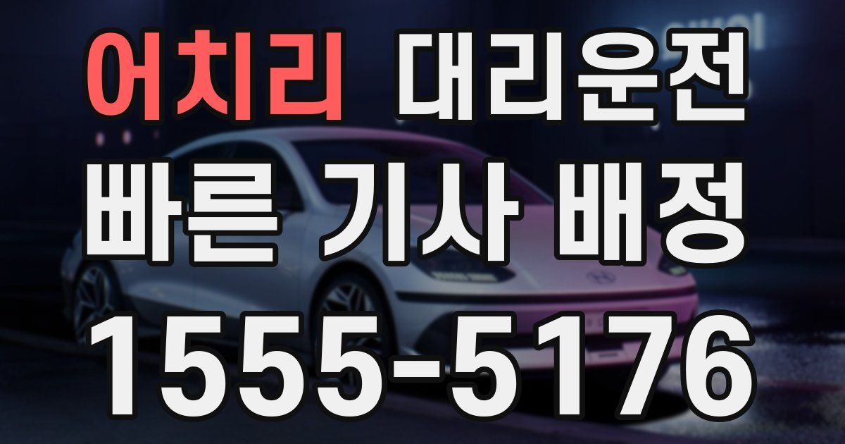일일대리기사