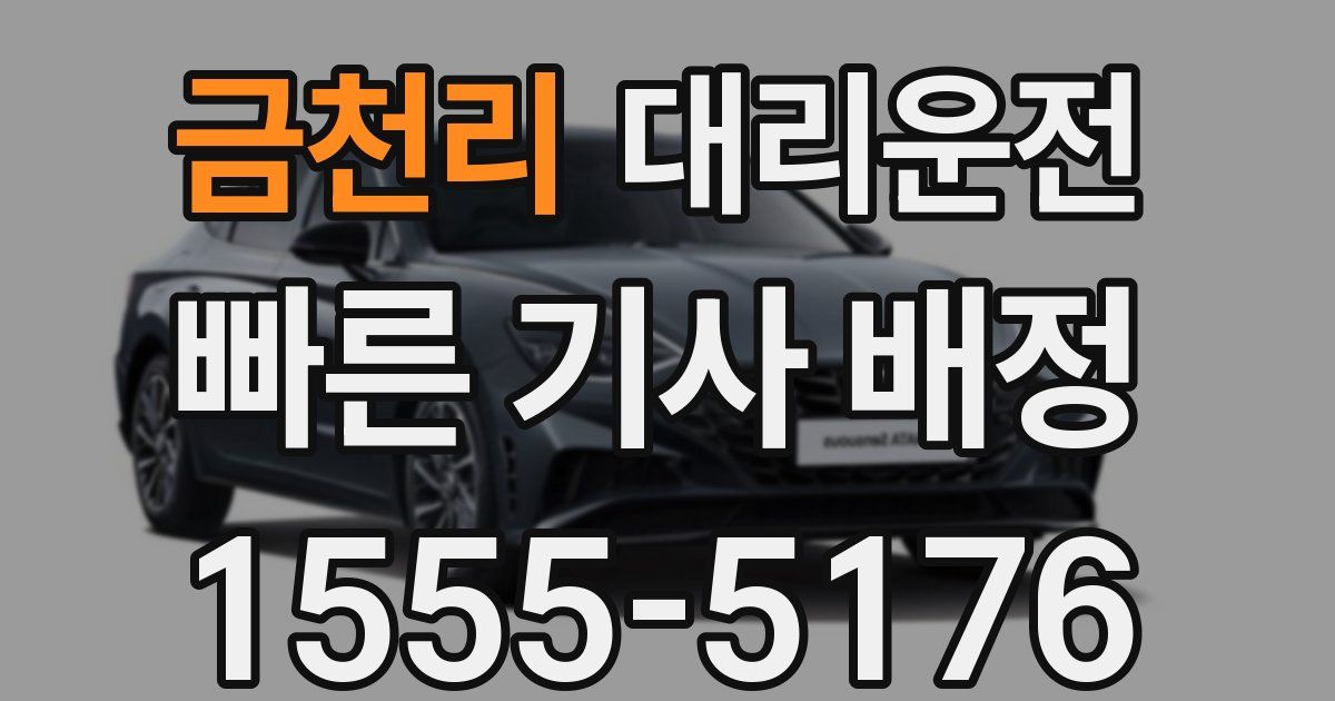 일일대리기사