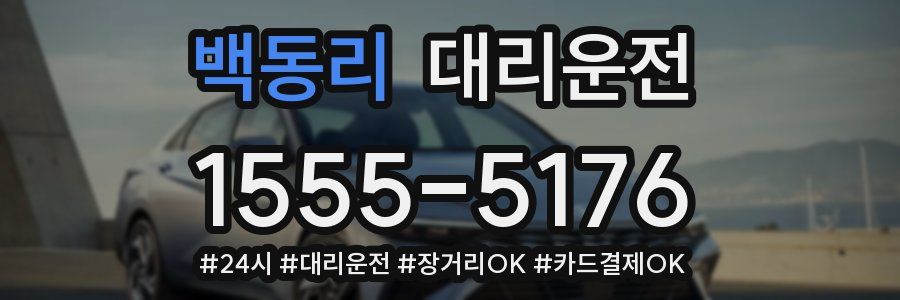 백동리 대리운전
