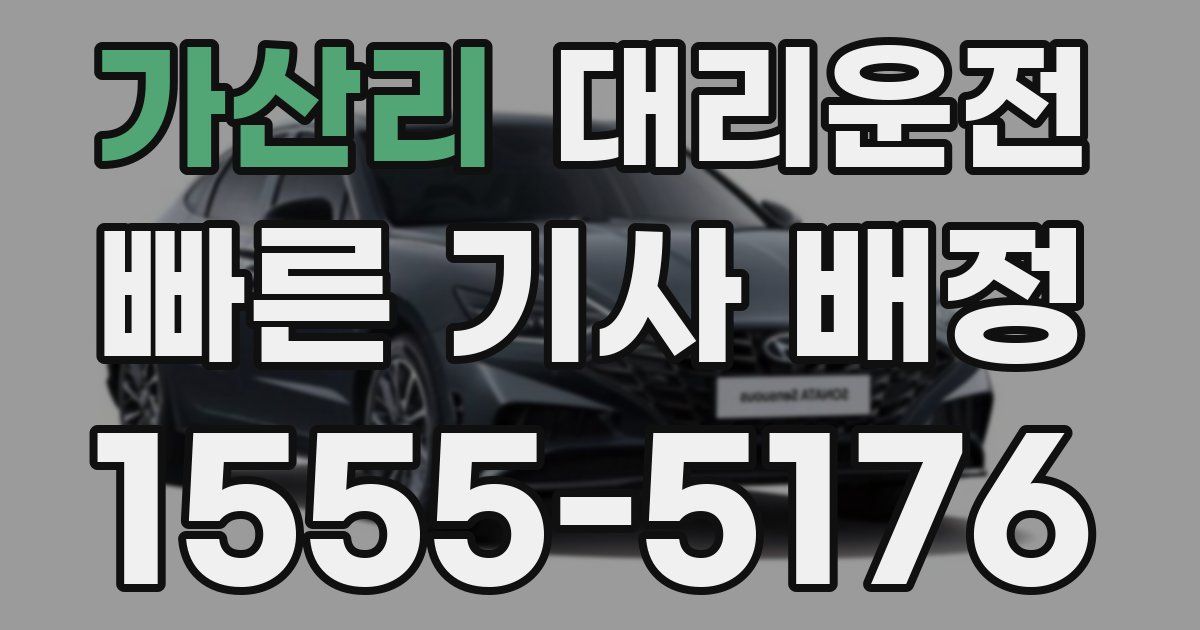 일일대리기사