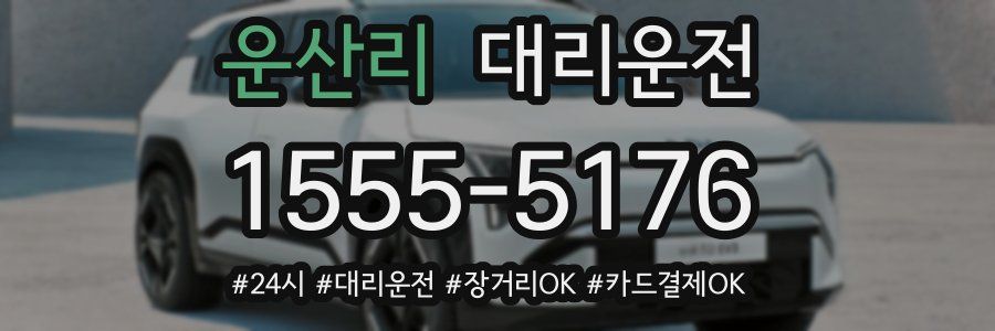 운산리 대리운전