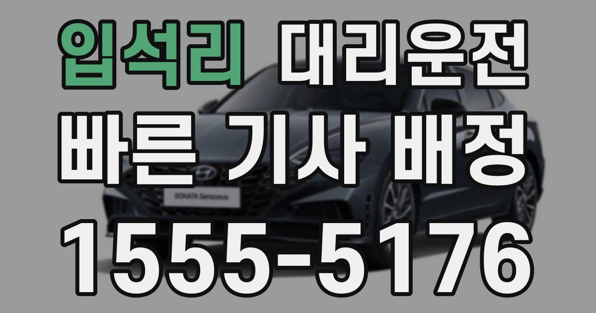 일일대리기사
