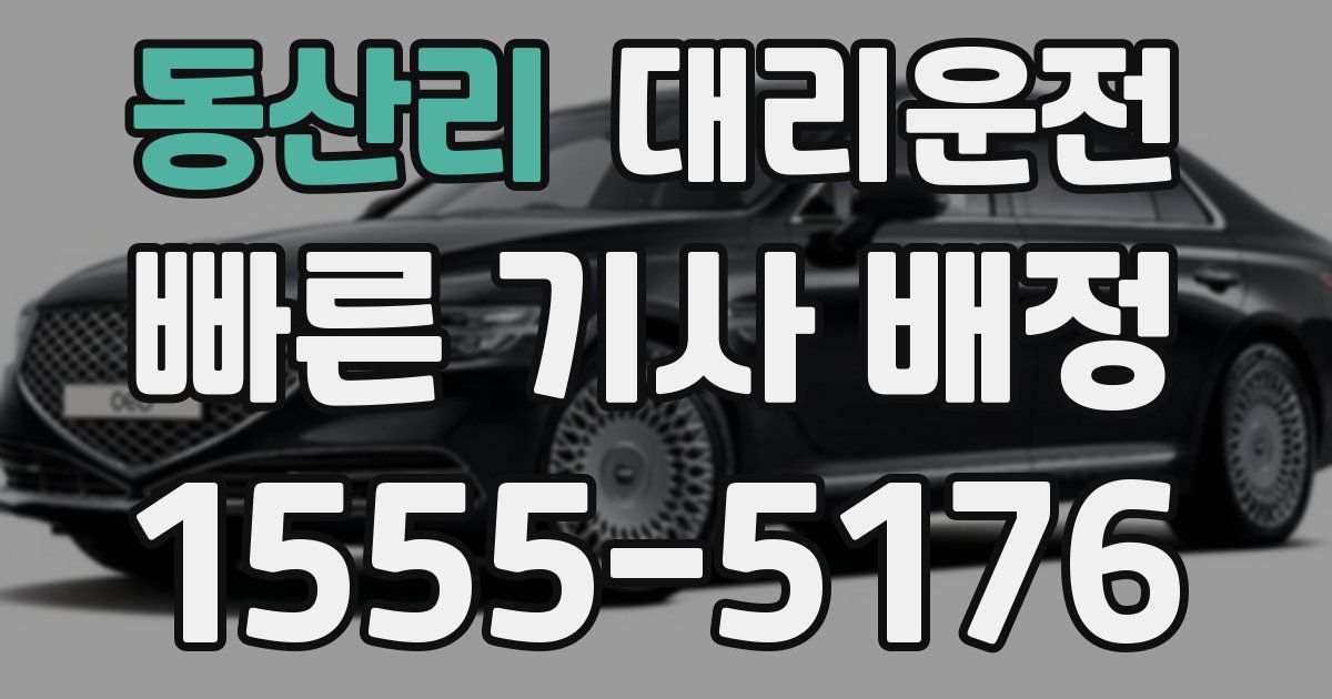일일대리기사