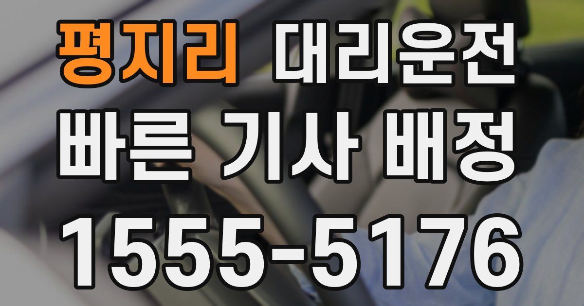 일일대리기사