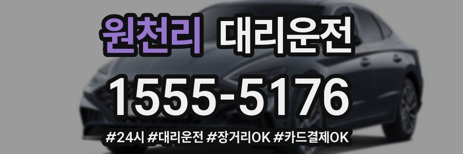 원천리 대리운전