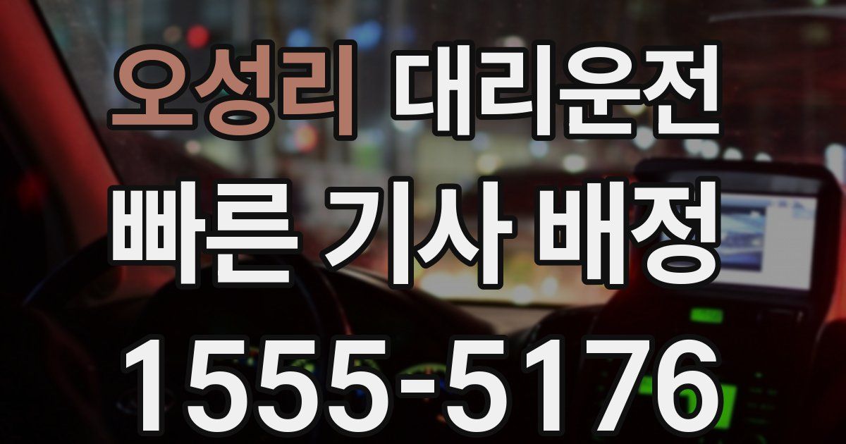 일일대리기사