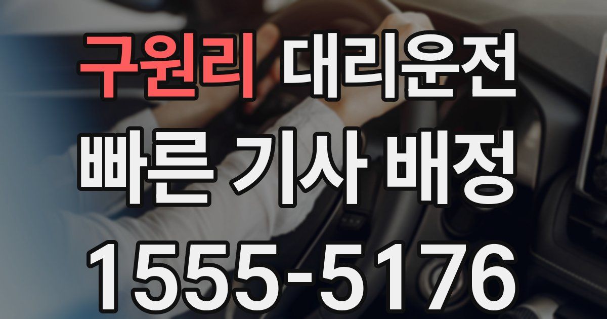 일일대리기사