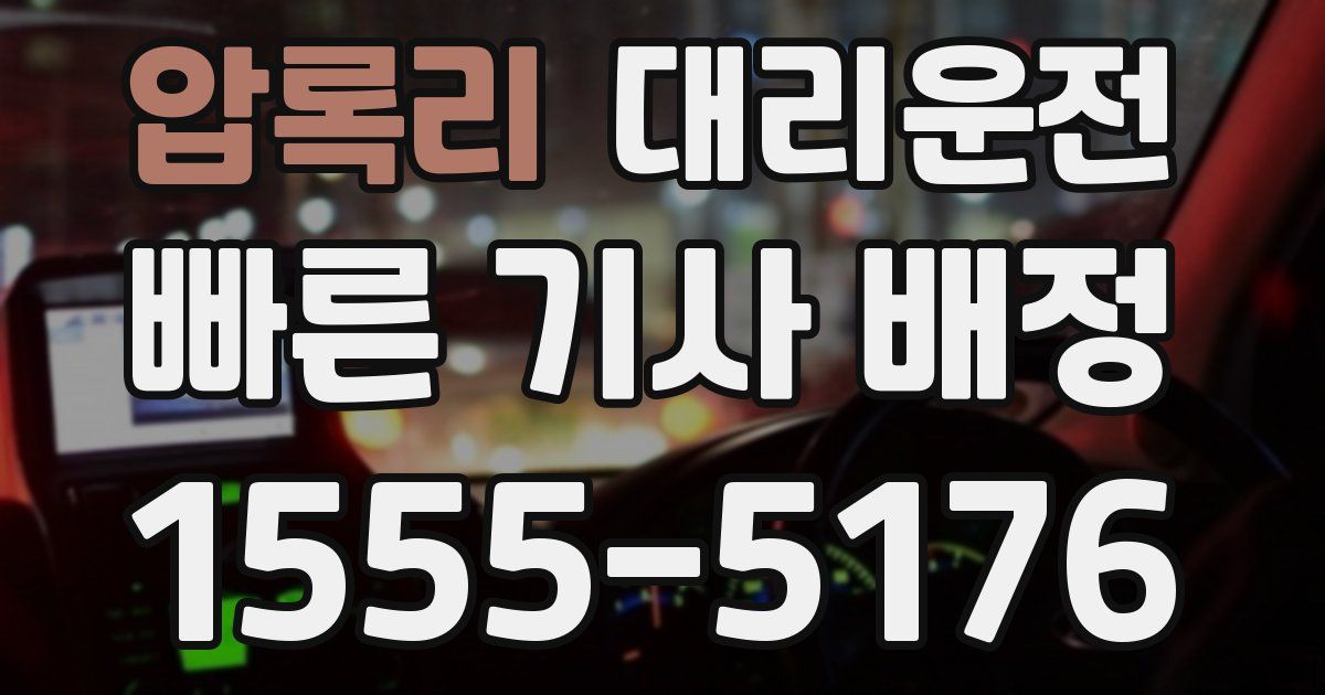 일일대리기사