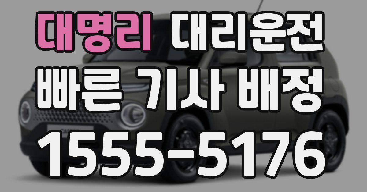 일일대리기사