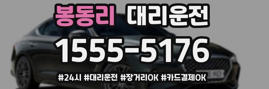 봉동리 대리운전