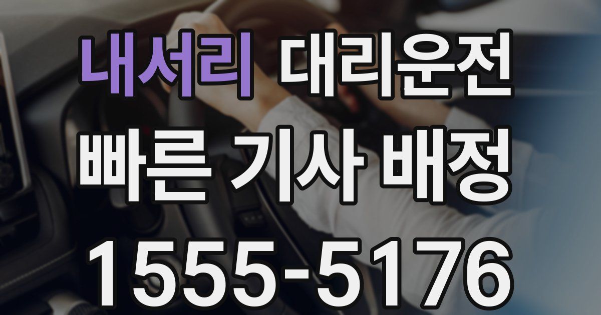 일일대리기사