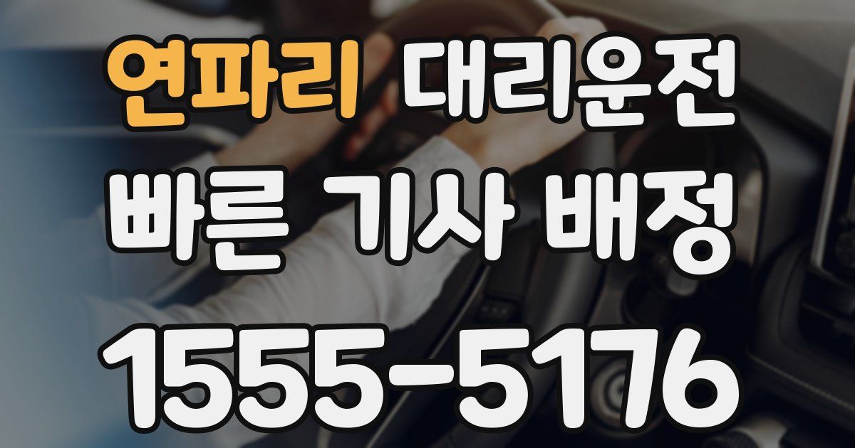 일일대리기사