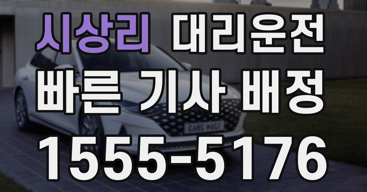 일일대리기사