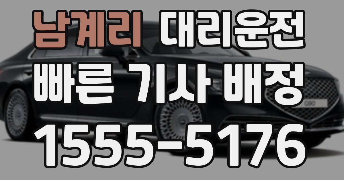 일일대리기사