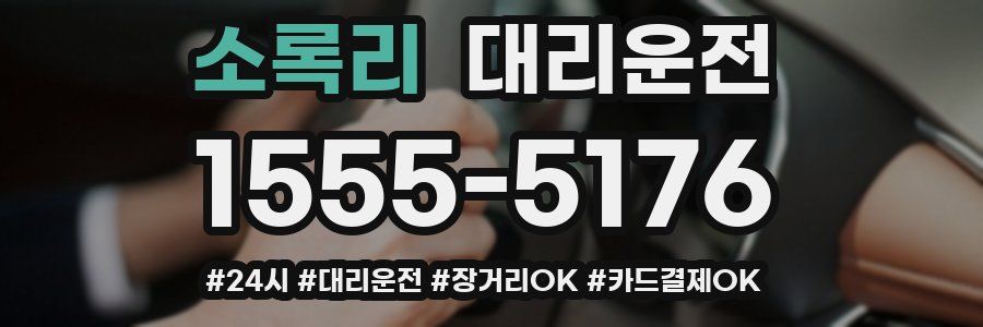 소록리 대리운전
