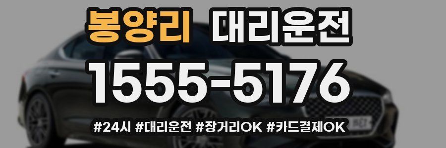 봉양리 대리운전