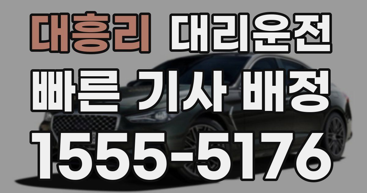 일일대리기사
