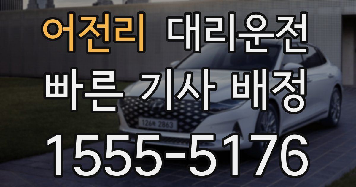 일일대리기사