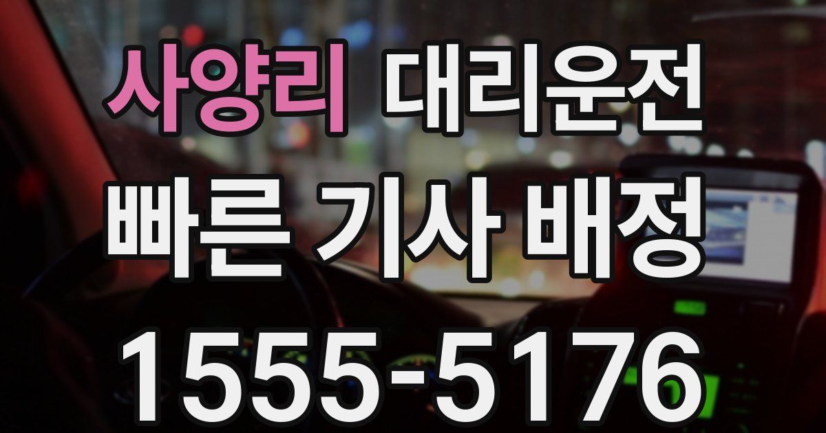 일일대리기사