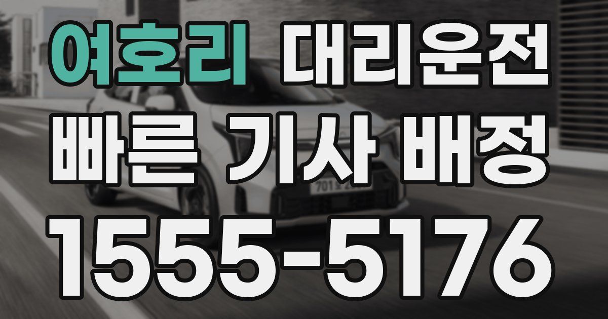 일일대리기사