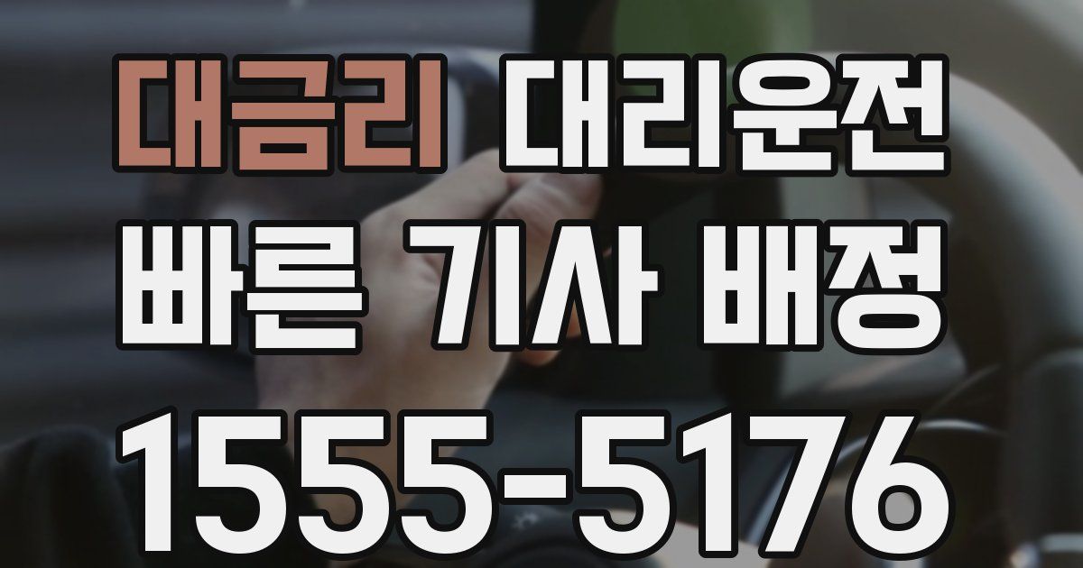 일일대리기사