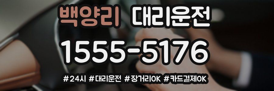 백양리 대리운전