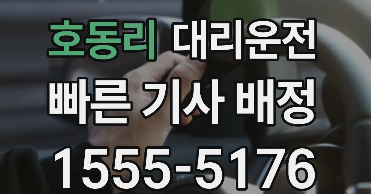 일일대리기사