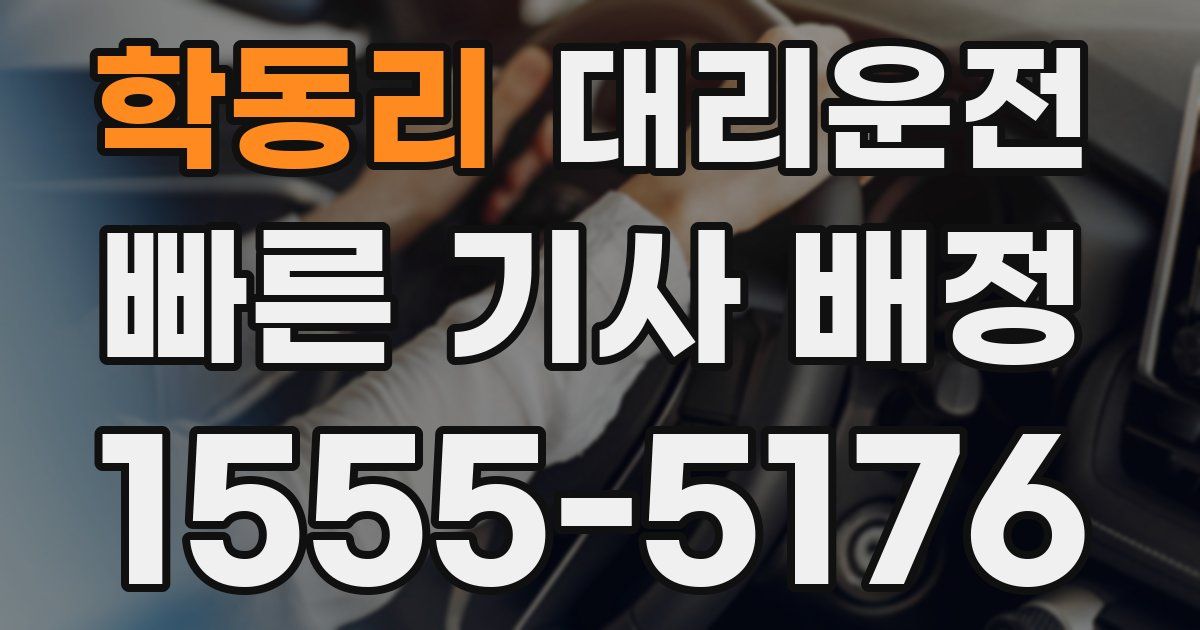 일일대리기사