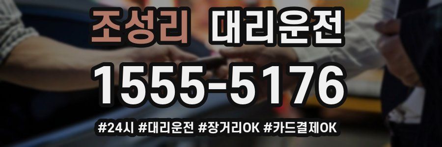 조성리 대리운전