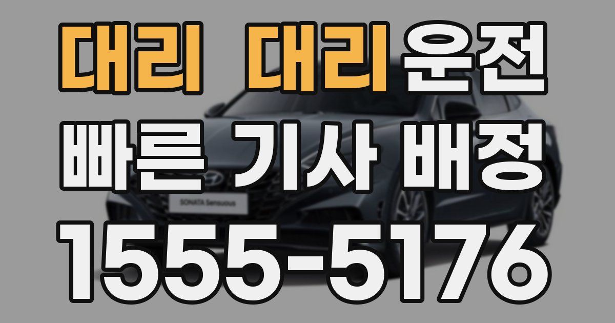 일일대리기사