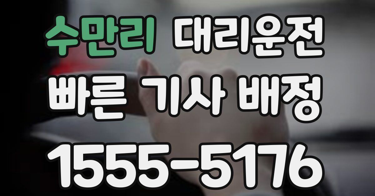 일일대리기사