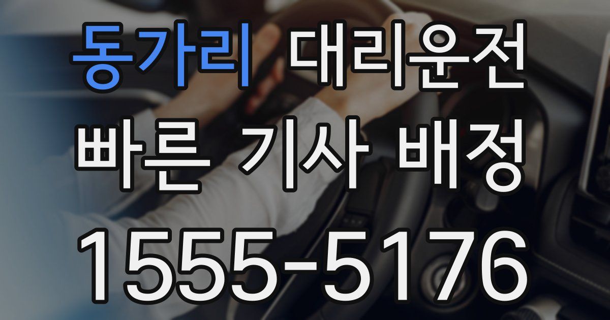 일일대리기사