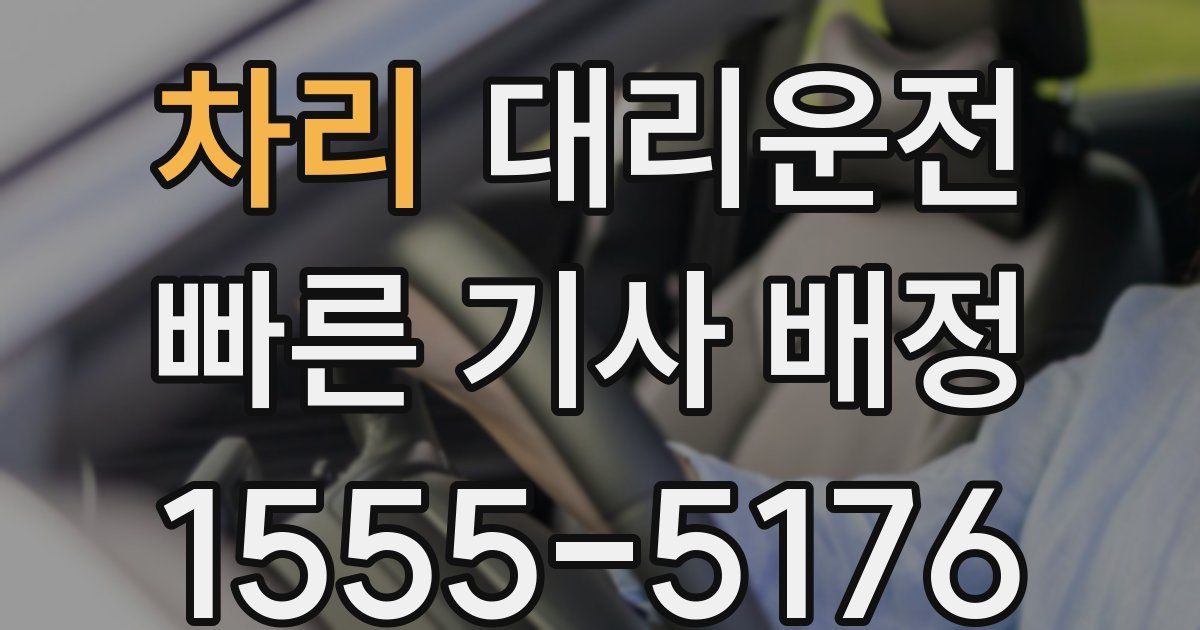일일대리기사