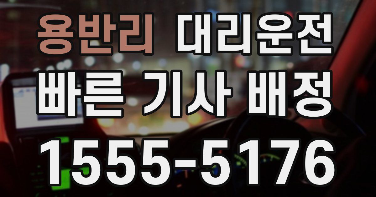 일일대리기사
