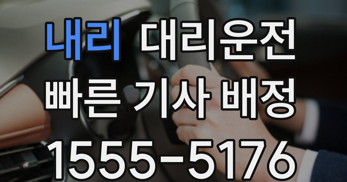 일일대리기사