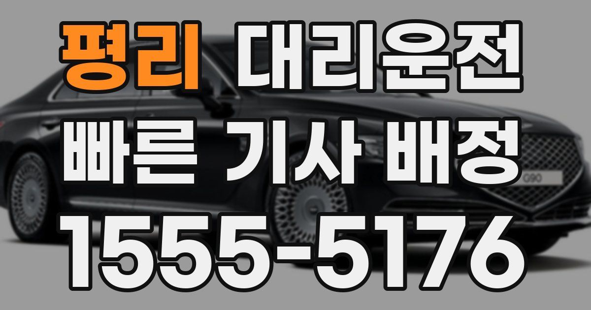 일일대리기사