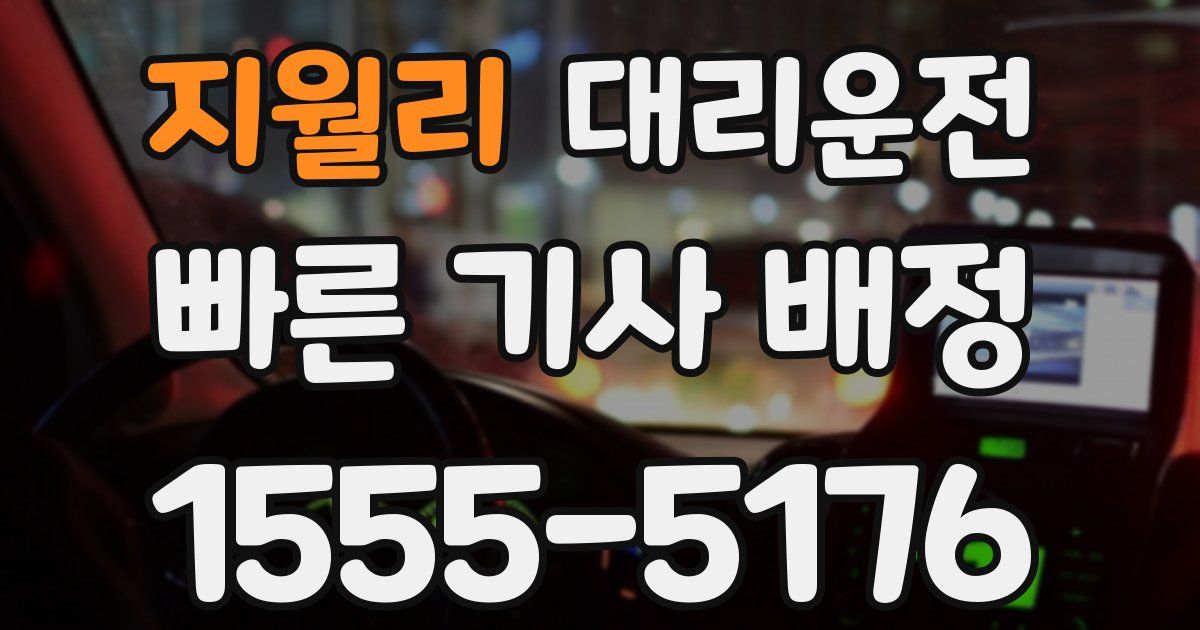 일일대리기사