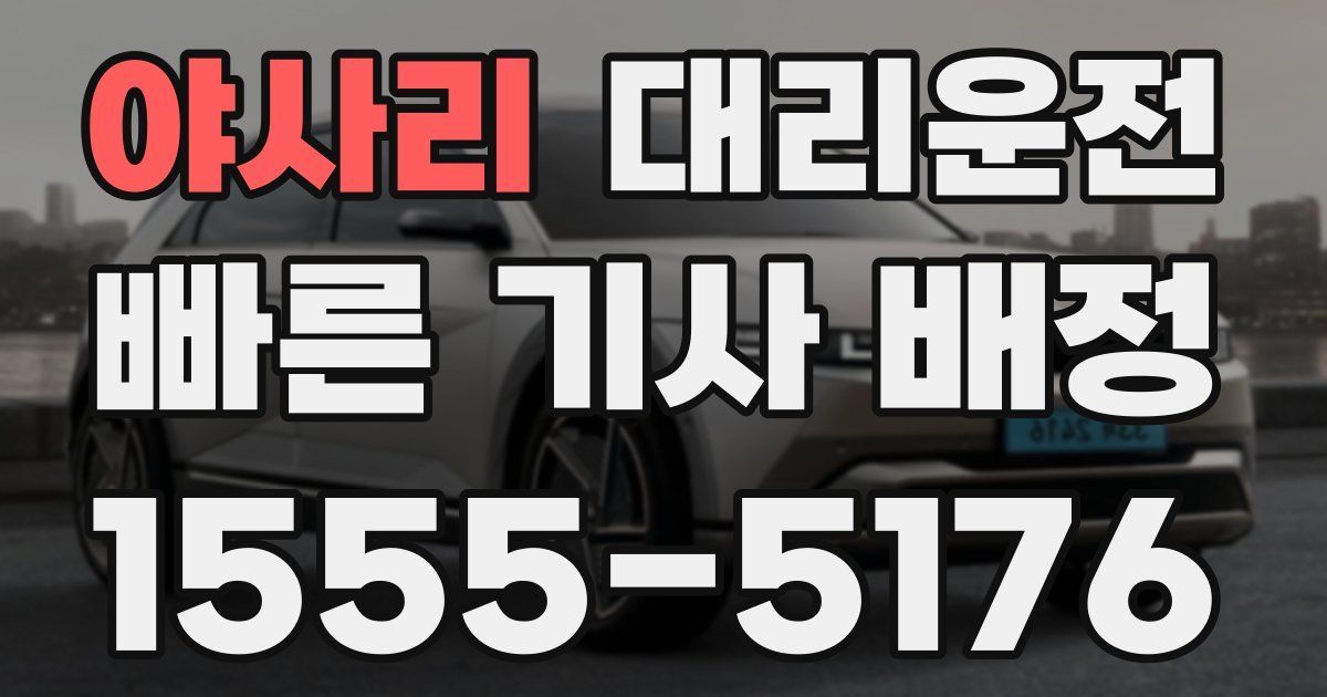 일일대리기사