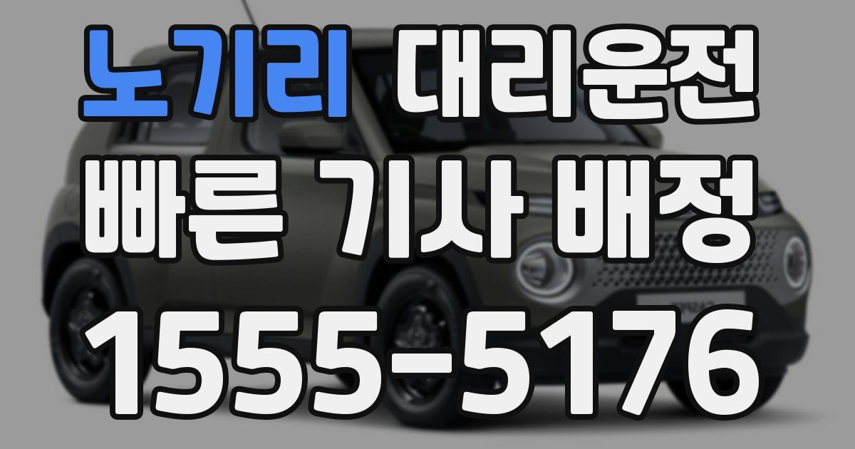일일대리기사