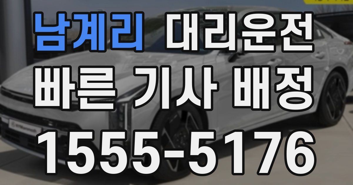 일일대리기사