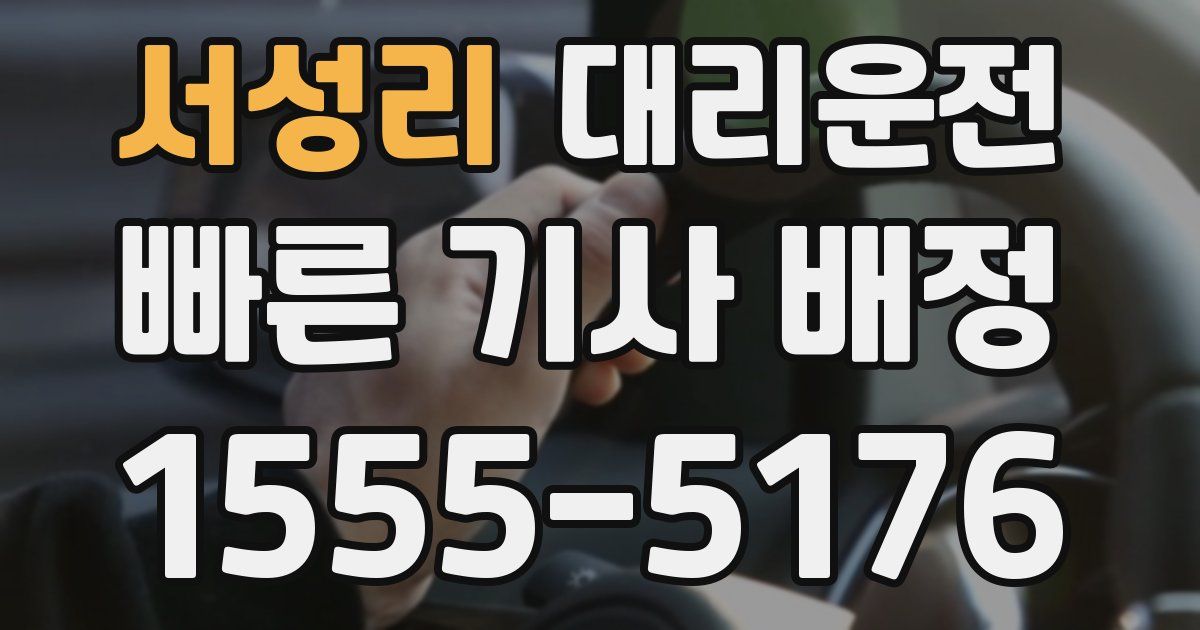 일일대리기사