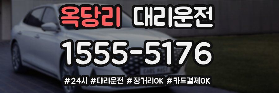 옥당리 대리운전