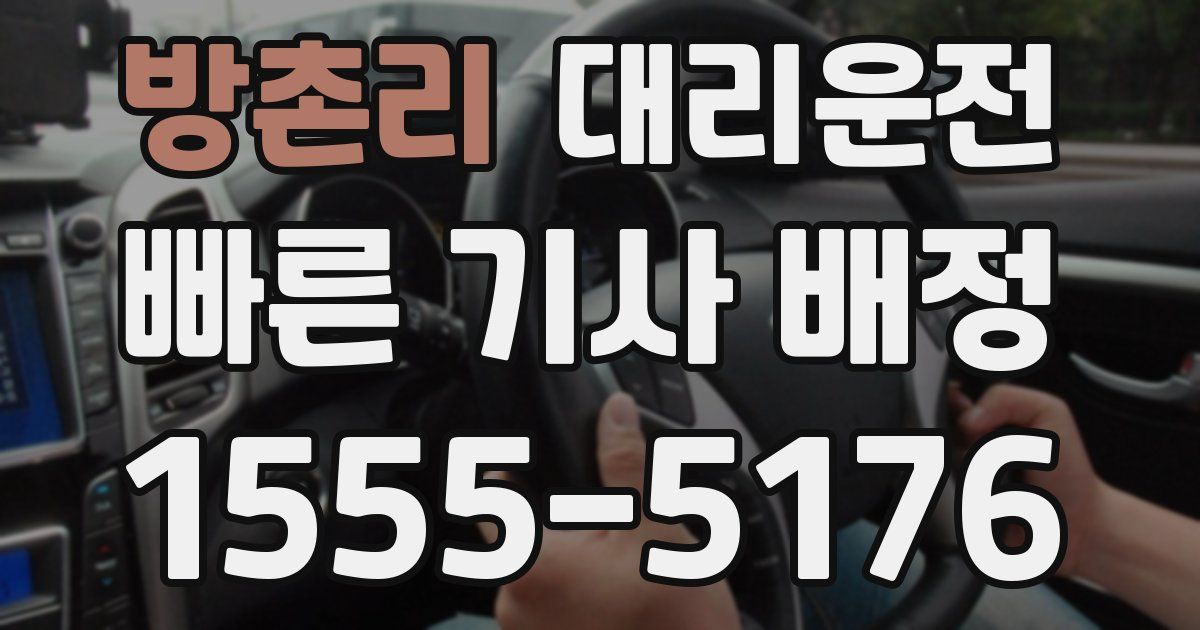 일일대리기사