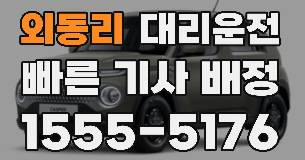 일일대리기사