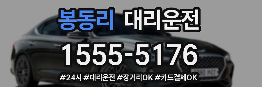 봉동리 대리운전