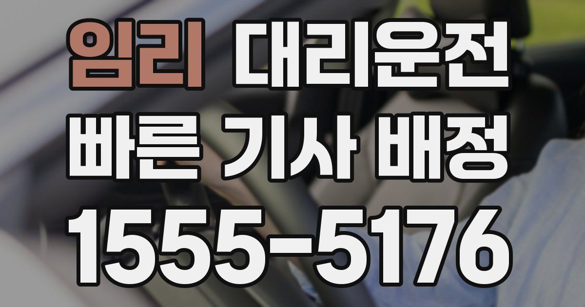 일일대리기사