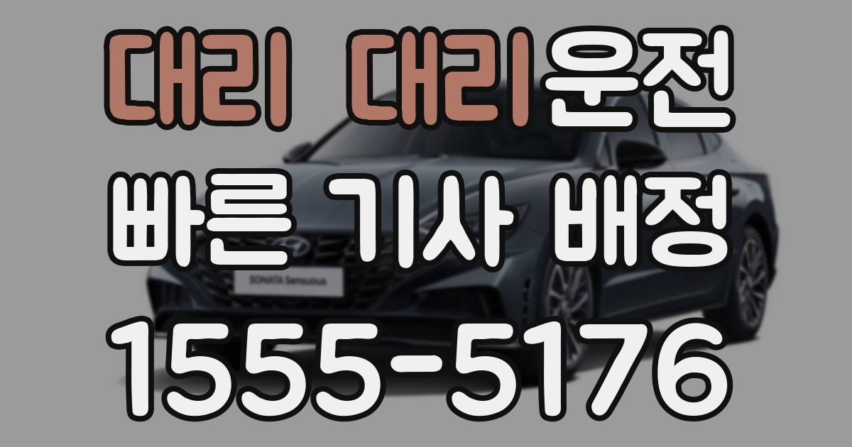 일일대리기사