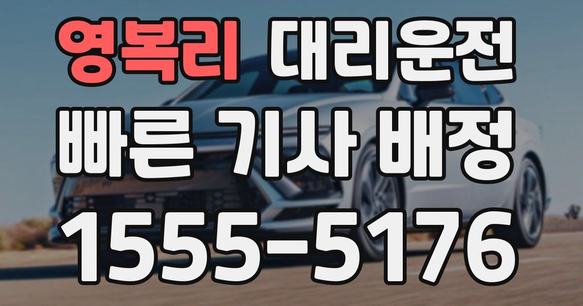 일일대리기사