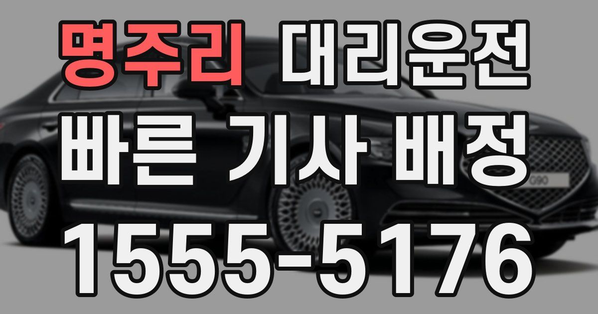 일일대리기사