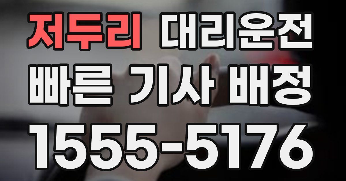 일일대리기사
